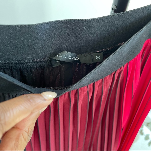 Pleated Midi Skirt PORTMANS Size 8 - Picture 2 of 3